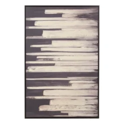 Astratto Canvas Wall Art Oil Painting - Black & Natural - 82.6x122.6cm