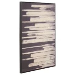 Astratto Canvas Wall Art Oil Painting - Black & Natural - 82.6x122.6cm -Homebase Furniture Store 14821017 9795058393166623