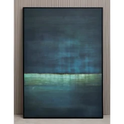 Astratto Canvas Wall Art - Teal - 102.6x142.6cm -Homebase Furniture Store 14821018 1585057935767945