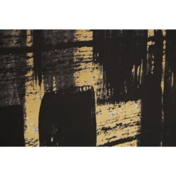 Astratto Canvas Wall Art - Black, White & Gold - 102.6x102.6cm -Homebase Furniture Store 14821024 2045057939519025