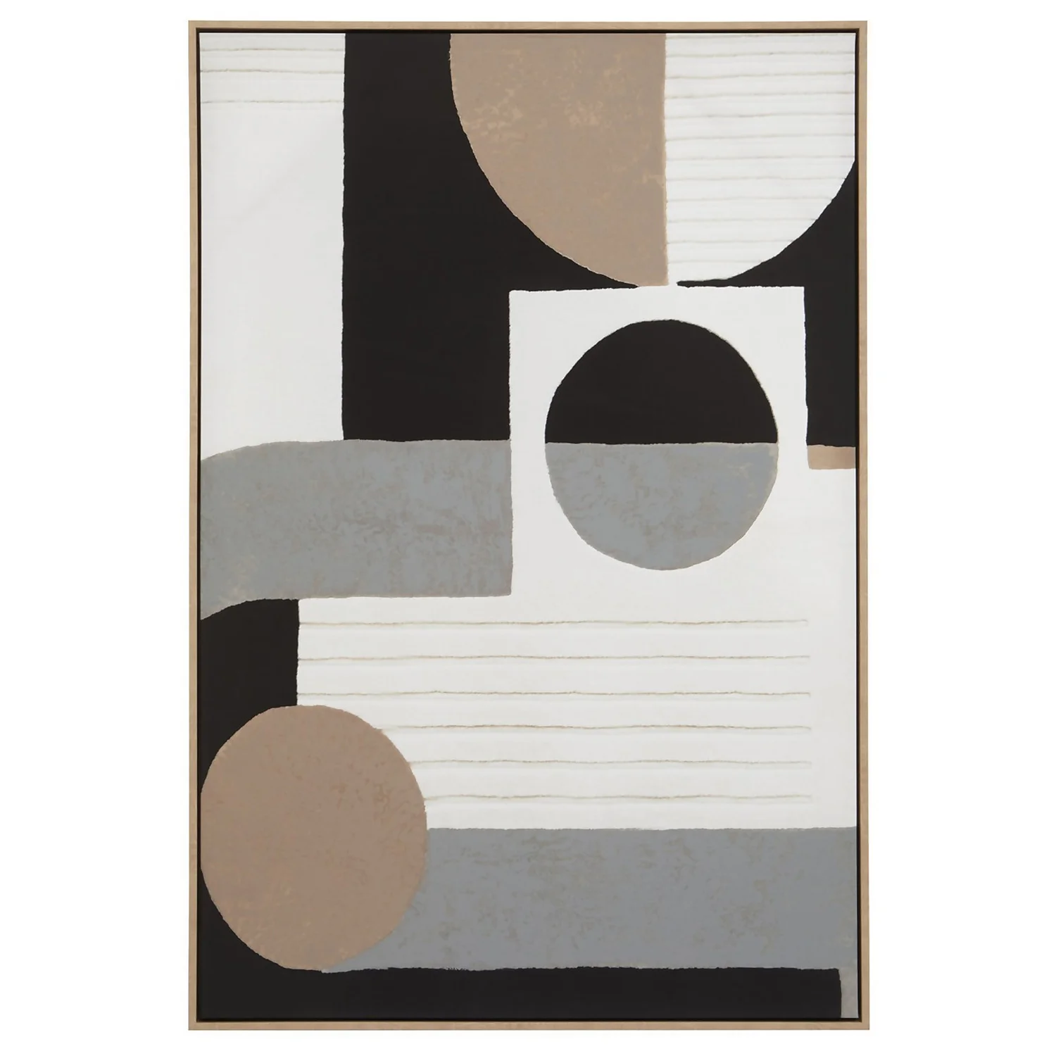 Astratto Abstract Geometric Wall Art - Monochrome - 83x123cm 1 Astratto Abstract Geometric Wall Art - Monochrome - 83x123cm