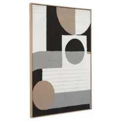 Astratto Abstract Geometric Wall Art - Monochrome - 83x123cm 10 Astratto Abstract Geometric Wall Art - Monochrome - 83x123cm -Homebase Furniture Store 14821029 6045057939640213