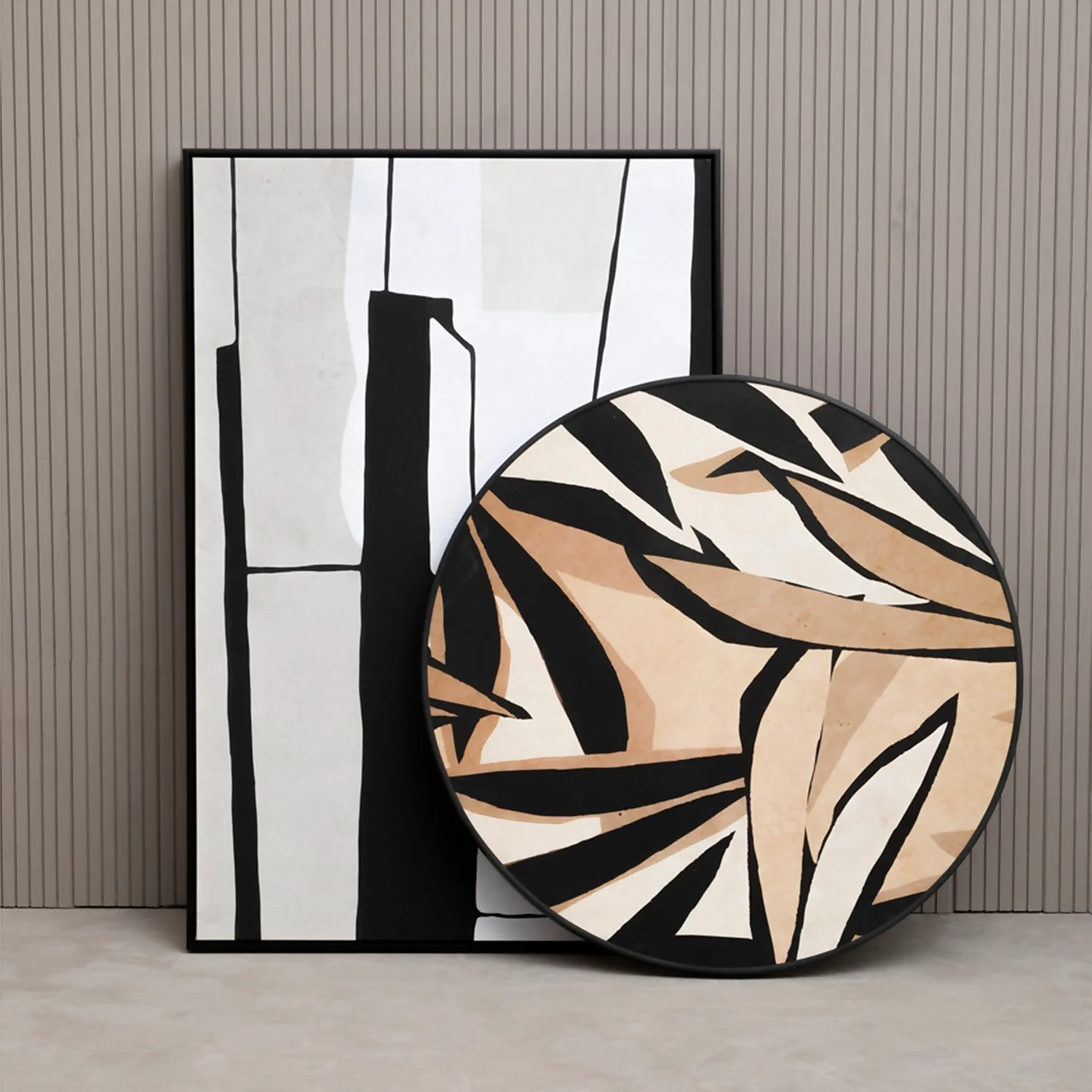 Astratto Abstract Wall Art - Monochrome - 83x123cm 6 Astratto Abstract Wall Art - Monochrome - 83x123cm - Image 6