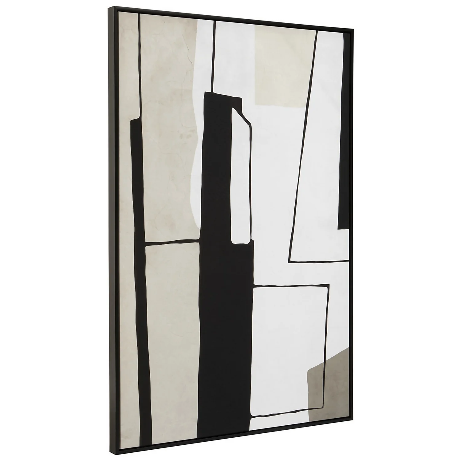 Astratto Abstract Wall Art - Monochrome - 83x123cm 3 Astratto Abstract Wall Art - Monochrome - 83x123cm - Image 3