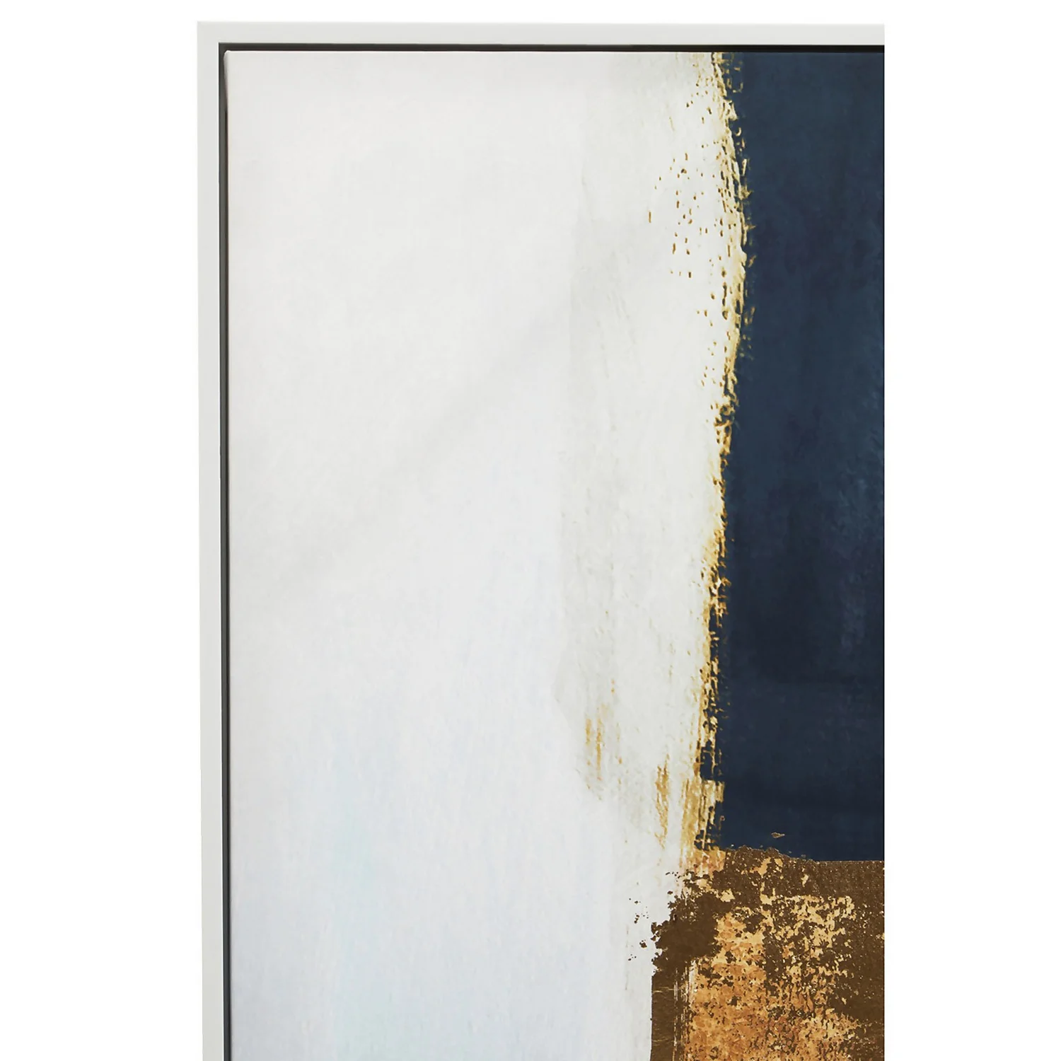 Astratto Wall Art - Blue & Gold - 103x103cm 6 Astratto Wall Art - Blue & Gold - 103x103cm - Image 6