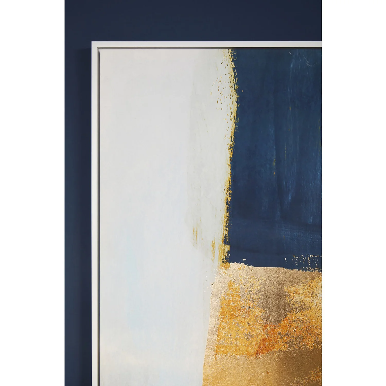 Astratto Wall Art - Blue & Gold - 103x103cm 5 Astratto Wall Art - Blue & Gold - 103x103cm - Image 5