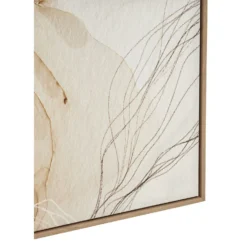 Astratto Set Of 2 Scribble Design Wall Art - Natural - 63x93cm -Homebase Furniture Store 14821054 1215057938641345
