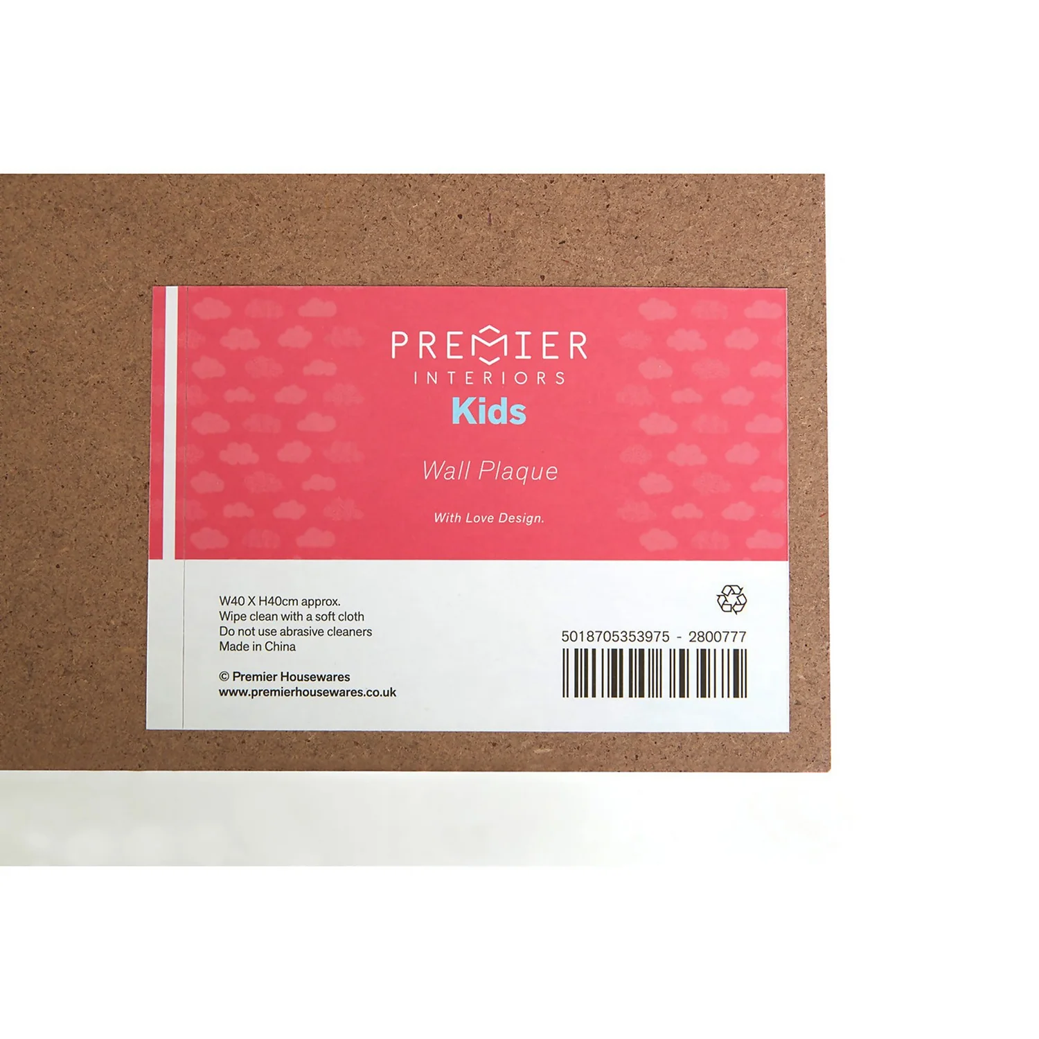 Kids Love Wall Plaque - 40x40cm 5 Kids Love Wall Plaque - 40x40cm - Image 5