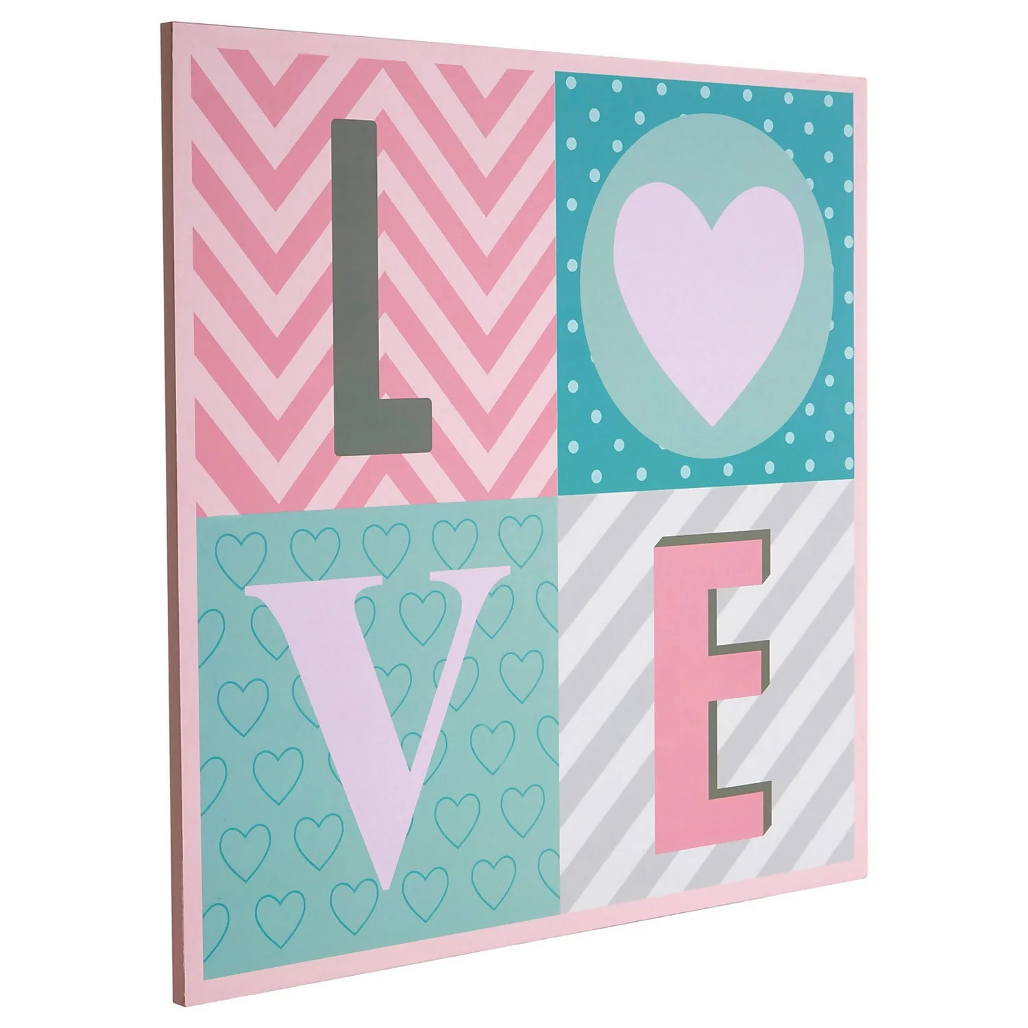 Kids Love Wall Plaque - 40x40cm 2 Kids Love Wall Plaque - 40x40cm - Image 2